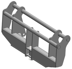 Interface d'accroche pour chargeur frontaux MAILLEUX/MERLO adaptable