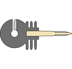 Isolateur annulaire avec filetage à bois autoforant Ø 6 mm - PATURA