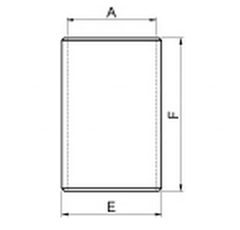 Bague de fusée d'essieu pour tracteur MASSEY FERGUSON 180345M1 adaptable