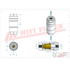 Filtre hydraulique complet adaptable HIFI FILTER DPQ07PVZBZB60J