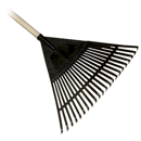 Balai à feuilles plastique avec manche