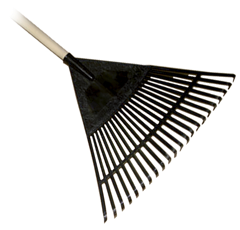 Balai à feuilles plastique avec manche