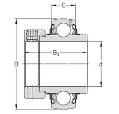Roulement pour machine agricole JOHN DEERE JD39109 adaptable