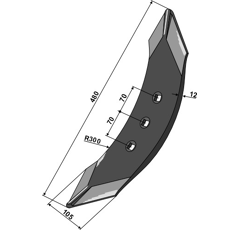 Schar Kockerling - 900033  - 480x100x12 mm Nachbau