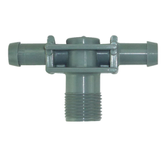 Porta boquilla central monojet sin antigoteo Ø 10 mm 18x150 Macho - TECNOMA