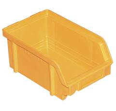 Caisse en plastique  -  rangement  -  boite à bec jaune 146X237X124mm