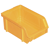 Caisse en plastique  -  rangement  -  boite à bec jaune 103x166X73mm