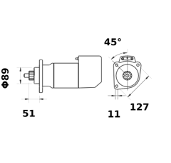Démarreur MAHLE LETRIKA 12 V - 4,2 kW / MS 110