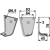 Lame droite pour Fraise/Rotavator GUTBROD 75.71.062 adaptable - 