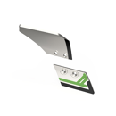 Ensemble soc de rasette Droit avec plaquettes carbure et rechargement + versoir de rasette Droit avec plaquettes carbure GRÉGOIRE BESSON 19113 adaptable