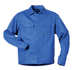 Blouson de travail bleu en coton