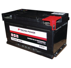 Batterie tracteur 12v 80Ah 720A + à droite | TECHNI-POWER