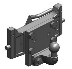 Kugeleinsatz Kugel 50,W= 330 S30, Schwarz  