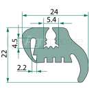 Joint d’étanchéité 24 mm pour machine agricole DEUTZ adaptable