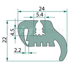 Joint d’étanchéité 24 mm pour machine agricole DEUTZ adaptable