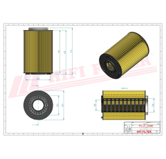 Filtre à huile adaptable HIFI FILTER SO7255