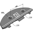 Patin pour faucheuse JOHN DEERE 55901200 adaptable - BlackSteel©