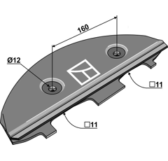 Patin pour faucheuse JOHN DEERE 55901200 adaptable - BlackSteel©