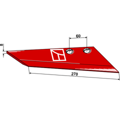 Aileron 270 mm pour NIEMEYER 031196 adaptable - BlackSteel©
