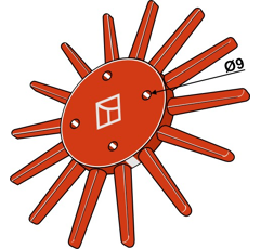 Fingerstern - Ø240mm - K.U.L.T - hart