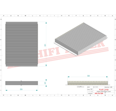 Filtre à air adaptable HIFI FILTER SC40142