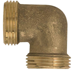 Coude laiton fileté mâle