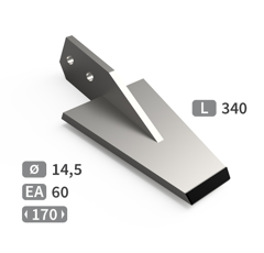 Bêche avec plaquettes carbure TORTELLA adaptable