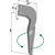 Dent gauche pour herse rotative FRANDENT SU980172 adaptable - Blacksteel©