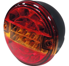 Luz redonda 3 funciones 10-30 V 24 LED