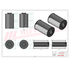 Filtre à gasoil adaptable HIFI FILTER KN70346
