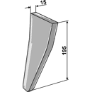 Anschweissspitze - rechts / links RH92A RH  Amazone