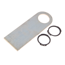 Halteplatte mit SeegerringenSeegerring 471/38  