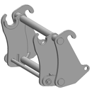 Interface d'accroche pour chargeur frontal FAUCHEUX B/MANITOU adaptable