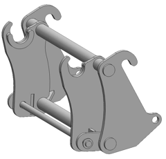 Interface d'accroche pour chargeur frontal FAUCHEUX B/MANITOU adaptable