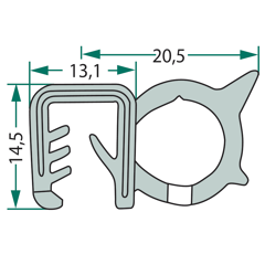 Joint d’étanchéité pour tracteur JOHN DEERE RE570092 adaptable