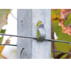 Poteau en ligne P5 - Galvanisé en bande - Z275 - PROFIL ALSACE