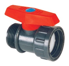 Vanne manuelle PVC 2 voies à coller Ø 50 mm