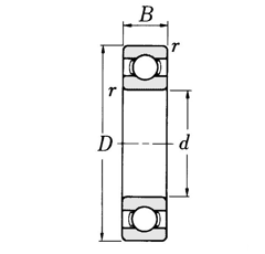 Roulement 25 x 52 x 15 mm - FAG adaptable