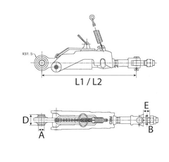 Stabilisateur automatique pour tracteur JOHN DEERE RE559338 adaptable