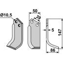 Fräsmesser - rechts GOL32R Goldoni Nachbau