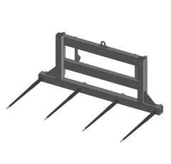 Pic bottes frontal Ø 45 mm pour type d'attelage QUICKE 3 adaptable