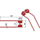 Dent de fenaison pour auto-chargeuse MENGELE 03-035653 adaptable - BlackSteel©