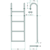 Echelle - 3 échelons - 780 mm