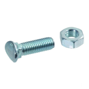 Boulon tête ovale collet carré M10 x 40 mm (Vendu par 25)