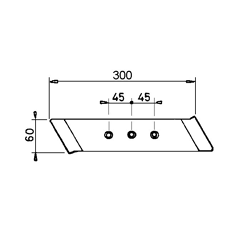 Pflugspitze links RABE MP293L 27011202 - Nachbau