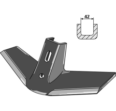 Soc à ailette pour déchaumeur VÄDERSTAD 201860-1 adaptable - BlackSteel©