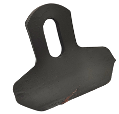 Cuchilla 81 x 70 x 40 x 10 mm para trituradora KUHN JX135698 adaptable