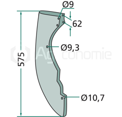 Soc pour semoir KVERNELAND KL844194 adaptable