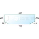 Vitre arrière pour machine agricole SAME 0.007.5312.0/20 adaptable