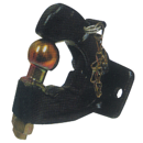 Crochet d'attelage avec boule type JEEP 90 mm adaptable